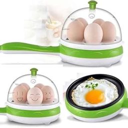 SINGLE HANDLE EGG BOILER, 2 IN 1 MULTIPROPOSE EGG COOKER, EGG BOILER AND FRYING PAN MULTI PROPOSE USES, MULTI COLOUR-image-29