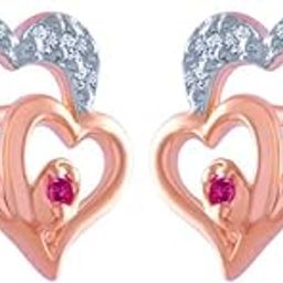 Gold and Diamond Stud Earrings for Women-image-49