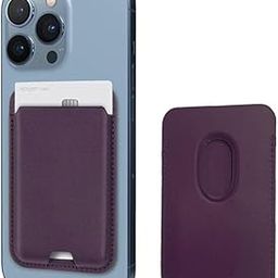 TYKEE Magsafe Wallet Vegan Leather Magnetic Card Holder - RFID Blocking for iPhone 15/14/13/12 Series - Cherry-image-33