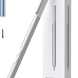 Microsoft Surface Pen for Surface Pro 11, for Surface Pro/Go/Laptop/Book/Studio Series, Surface Stylus with Replacement Tip, 1024 Pressure, Platinum, Model 1896-25