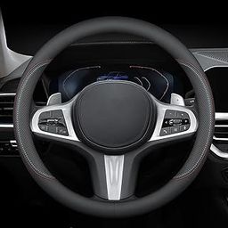 PIKFOS Steering Wheel Cover Compatible with Subaru Ascent 2000-2023, Breathable Premium Leather Car Steering Wheel Cover, Anti-Slip Design | Pack of 1-image-33