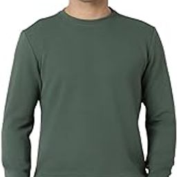 Men's Premium Textured Regular Fit Full Sleeve Sweatshirt | Classic Crew Neckline | Soft Cotton Blend | Versatile Styling-image-87