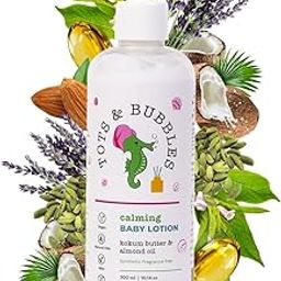 Tots & Bubbles Calming Baby Body Moisturizing Lotion – 300ml | Pediatrician Recommended Baby Cream | Kokum Butter & Sweet Almond Oil | Helps in Skin Nourishment | Coconut & Cardamom Oil, Konjac Root Extracts | No Artificial Fragrance, 0-5 years-14