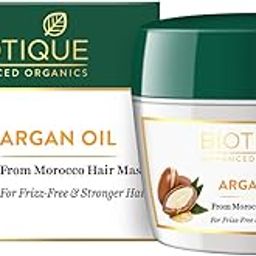Biotique Argan Oil Hair Mask from Morocco (Ideal for Frizz -Free and Stronger Hair), 175g-image-48