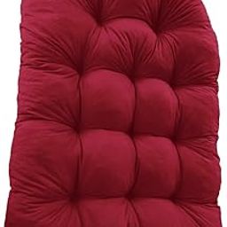 The Style SutraHanging Egg Chair Cushion Soft Basket Chair Cushion for Outdoor Porch Garden Deep Red | Yard, Garden & Outdoor Living | Chairs-image-17