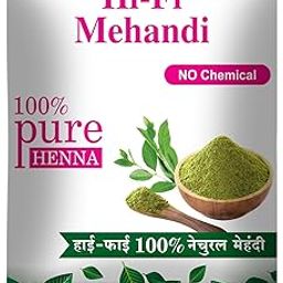 HI-FI Natural Henna Powder for Hair, Pure Herbal Mehndi for Hair Coloring, Natural Hair Dye, Hair Growth & Conditioning |100 gm (Pack of 6)-image-64