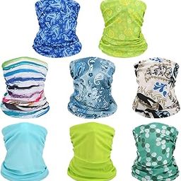 Multi-Purpose Seamless Headwear Bandanas Mixed Set Value Pack [Set Of 8], (Unisex)-15