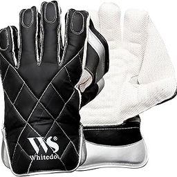 Whitedot Albatross Wicket Keeping Gloves Regular Club Inner Gloves Suitable for Mens Large (Men, White, Black) Material : Leather-image-16