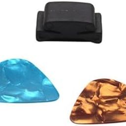 ATORSE 4x2pcs PP Guitar Pick Plectrum Hearted Shape with Silicone Pick Holder-image-27