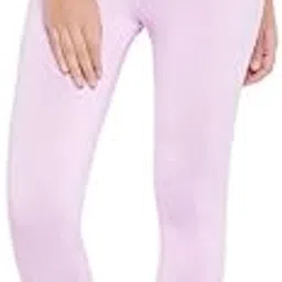 clovia Women's Snug Fit High Rise Active Tights in Pink-picture-48