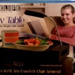 FineLife Adjustable Tray Table with 8 Super Bright LED Lights-image-65