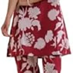 crafiqa Maroon Oak Cotton Co-ord Set for Women-picture-20