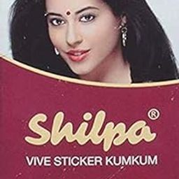 Shilpa Vive Sticker Kumkum, Bindi-Red Size 8 (Pack of 15 Unit)-2
