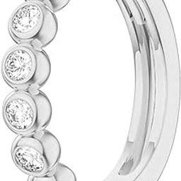FASHIONS Silver Plated Crystal Stone Piercing Pierced Nose Ring Pin Hole Type Nosepin for Women & Girls-image-39
