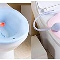 Bnf® 2Pieces Toilet Sitz Bath Tub Hip Basin with Flusher for Pregnant Hemorrhoids|Health & Beauty | Medical, Mobility & Disability | Daily Living Aids | Incontinence Aids-image-7