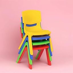 eHomeKart Baby Plastic Kids Chair Set - L33 X B31 X H51 Cm (10 Chairs) - Ten- Colour of The Chairs May Vary, Multicolor-16