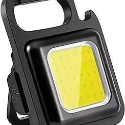 SKYTONE Aluminum Cob Small,500Lumens Bright Rechargeable Keychain Mini Flashlight 3 Light Modes Portable Pocket Light with Folding Bracket Bottle Opener&Magnet Base for Camping,Hiking,500 Lumen-34
