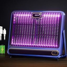 ELINDOR Electric Mosquito Killer, Trapping Fly Killer Insect Killer Machine, Insect Bug Zapper, Trap Killer LED Lamp for Home, Kitchen, Kids Bedroom, Indoor, Outdoor & Restaurants - (N6-Blue)-image-64