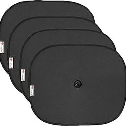 Tantra Car Sun Shade for Side Windows (Black) Pack of 4-18