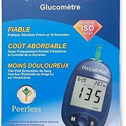 Plus Glucometer with 10 FREE strips from ACON USA-7