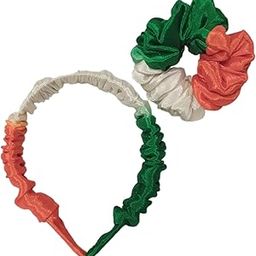 Saathvi India Tiranga Hair band & scrunchiesfor kids and Adult/Specially Republic Day And Independence Day Celebration and School Functions for kids/Tricolor hair band for kids and Adult-image-13