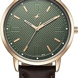 Stunners X Special Edition Quartz Green Dial Leather Analog Watch for Men-image-98