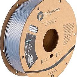 Protomont TECHNOLOGIES Silk PLA Filament 1.75mm, Shiny Silver PLA 3D Printer Filament Silk 1kg - 1.75mm Shiny PLA-22
