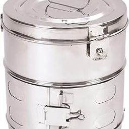 Kashi Surgicals KS Dressing Drums - Stainless Steel, Super Deluxe with Clip-on Lid (6" x 6" - 6 inch Diameter x 6 inch Height)-picture-12