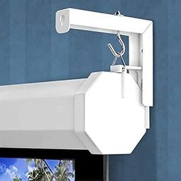 Ziozy Universal L Shaped Wall Hangers for Hanging Projector Screen, Comes with Hook and Screws, Adjustable, 12 Inch Length#1-12