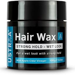 Ustraa Strong Hold Hair Wax For Men- Wet Look - 100g - Non-greasy wax, Easy-to-Wash, Strong Hold, Glossy & Shiny Finish, Wet Italian-look without harmful chemicals-image-35