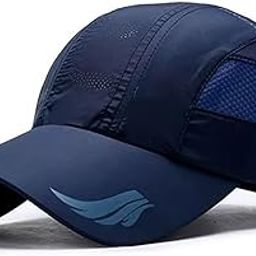 HSR Lightweight Breathable Stylish Summer Sport Hat Cap with Adjustable Buckle for Men Women, UV Protection, Sun Protection Cap for Travel, Hiking, Gardening, Fishing for Men Women Blue-image-117