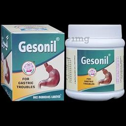 Gesonil by Rex Remedies | Herbal Supplement for Acidity, Gas, Indigestion & Bloating | Ayurvedic Gastric Relief Formula – 100% Natural | 100 Tablets-image-42