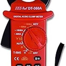 EEE-Tech DT-360A TRMS AC/DC Clamp Meter 1000A, 1000 V DC, 750V AC, with Flashlight and NCV-18