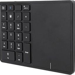ASHATA 4.2 2.4G Wireless Numeric Keypad with Touchpad, 22 Keys for Laptop PC Desktop, Wide Compatibility (Black)-image-73