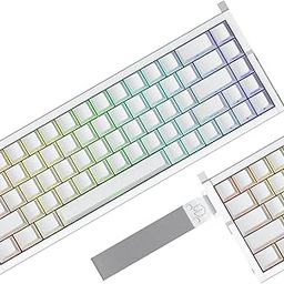 IROK MG68 Max Tri-Mode Full Aluminum Alloy Body, Wireless Magnetic Switch Keyboard, 65% TKL High Refresh Rate, Low Latency USB-C/2.4GHz/Bluetooth Gaming Keyboard(White)-16