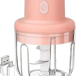 White Angel Electric Chopper for Kitchen Use - Mini Mixer Grinder, Garlic Peeler, Onion Cutter, Vegetable Chopper, Portable Blender, Kitchen Tools & Gadgets, Automatic Food Maker, Handy Grinder-image-93