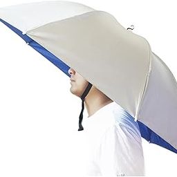 Bocampty 37 Inch Fishing Umbrella Hat - Hands Free Foldable UV Protection Cap, Adjustable Headwear for Fishing, Golf, Camping, Beach, Gardening, Sunshade Outdoor-31