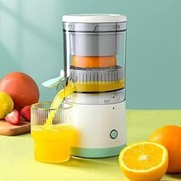 Drumstone 𝟏𝟐 𝐘𝐞𝐚𝐫𝐬 𝐖𝐚𝐫𝐫𝐚𝐧𝐭𝐲 Automatic Citrus Juicer - Electric Orange with USB Charging for Kitchen - Compact Fruit Juicer for Oranges, Lemons, Limes for Fresh Juice-28
