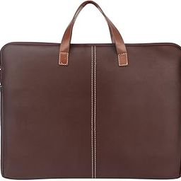 Handcuffs Laptop Sleeve with Handle | Soft Protective Case with Zipper | Lightweight, Stylish & Easy to Carry | Ideal for Office, College, Business & Travel Use | Portable Laptop Cover Bag (Brown)-28