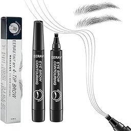 Browfill Eyebrow Pen - Black | Waterproof & Smudge-Proof | One Swipe Application | Micro Precision | Natural & Long-Lasting Finish | For Denser & Fuller Eyebrows | Easy to Use | Cruelty-Free (Black)-1