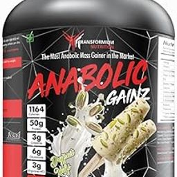 Transformium Nutrition Anabolic Gainz: Enhanced Muscle Builder and Mass Gainer (1 KG, Dryfruit Kulfi)-image-69