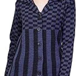 Blue Designer Long Coat for Women-11