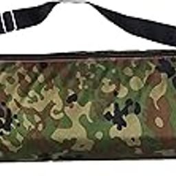 Panchtatava Full Zipper Yoga Mat Bag, Exercise Mat Carry Bag with Broad Shoulder Strap Yoga Mat Cover (Stylish Military, Pack of 1)-image-59