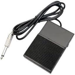 FOREVER TATTOO SUPLY Foot switch Pedal Tattoo Machine Gun Power Supply Black Square Foot Switch - Tattoo Foot Pedal Black Clip Cord 1.5M-11