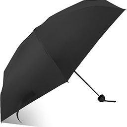 Unisex 5 fold Umbrella with capsule cover for Rain & Sun Protection| Double Layer Folding Portable Umbrella With Cover| Black colour | Fancy and Easy to Travel | Open Diameter 97CM………-11