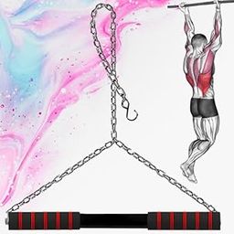 Height Increase Rod For Chinups Hanging Rod For Home/Gym Use For Men Kids Boys Adults Fitted With Heavy Duty Pull Up Bar Chain Sangal (4FT)-picture-31