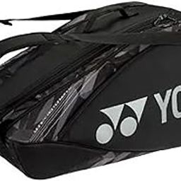 YONEX BA 92229 EX Pro Badminton Kit Bag – Fine Blue | Dual Racket Compartments, Shoe Pocket & Backpack Straps for Tournament Players (Black)-image-4