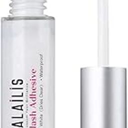 CALAILIS False Eyelash Glue, Lash Adhesive Super Strong Hold Waterproof Eyelashes Glue White 5g-53