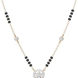 14K or 18K Rose Gold or White or Yellow Gold IGI Certified Diamond Halo Pendant with Black Beads Chain Mangalsutra for Women | BIS Hallmarked | F-G Color, VS Clarity-image-23