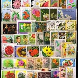 ISC~ Flowers On Stamps - 50 Different Stamps, All Genuine Postage Stamps ~ Stampex-picture-10